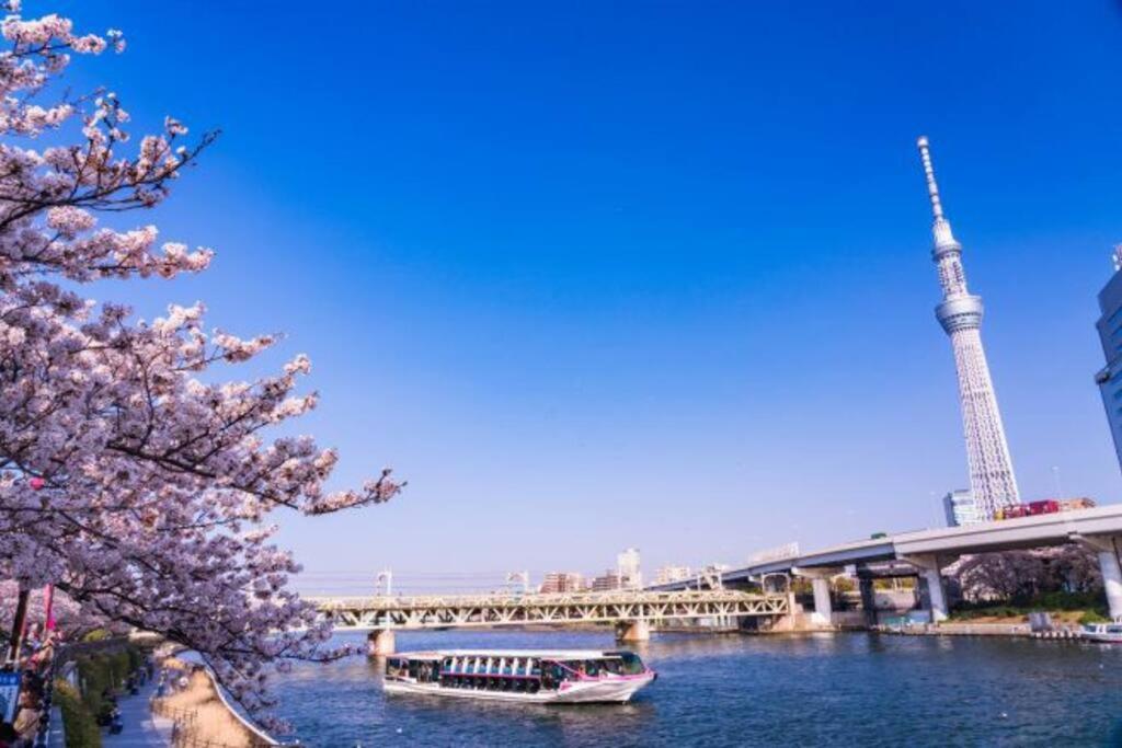 東京都*301 Oshiage Sta 3Mins Walk! Wi-Fi Elevatorアパートメント エクステリア 写真